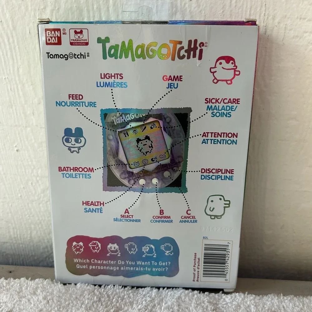BANDAI Tamagotchi 25th Anniversary Aurora Skeleton Originals English Version New